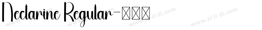 Nectarine Regular字体转换